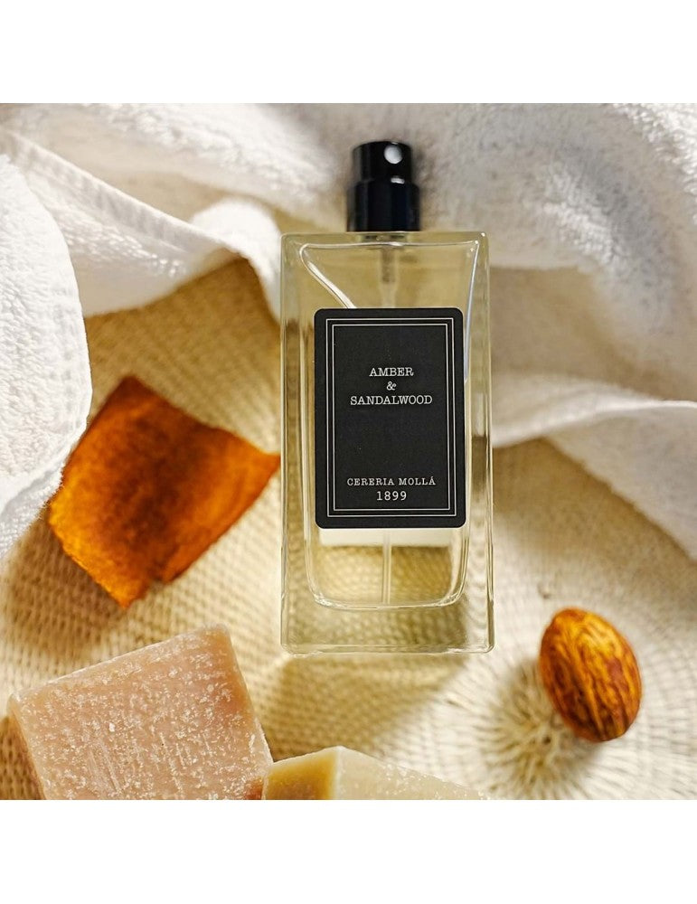 CERERIA MOLLA purškiklis ir kūno dulksna „Amber & Sandalwood“ 100 ml