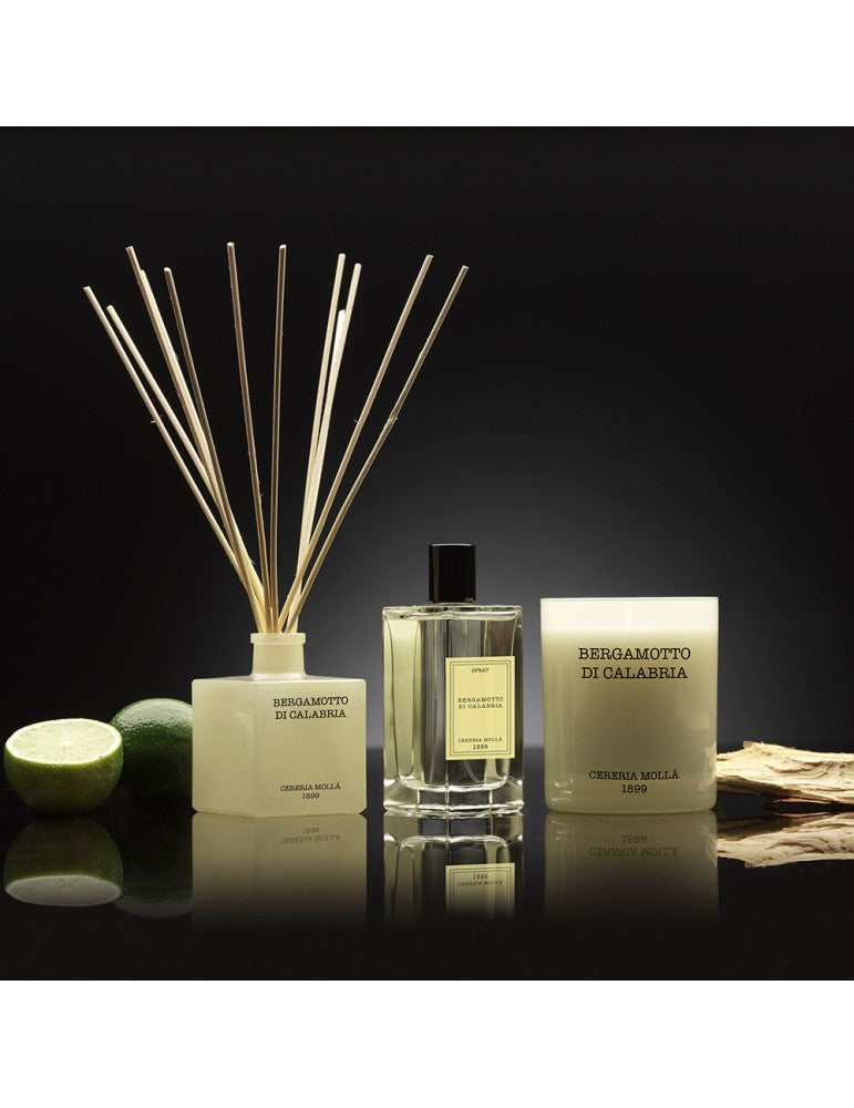 CERERIA MOLLA namų kvapas su lazdelėmis „Bergamotto Di Calabria“ 100 ml
